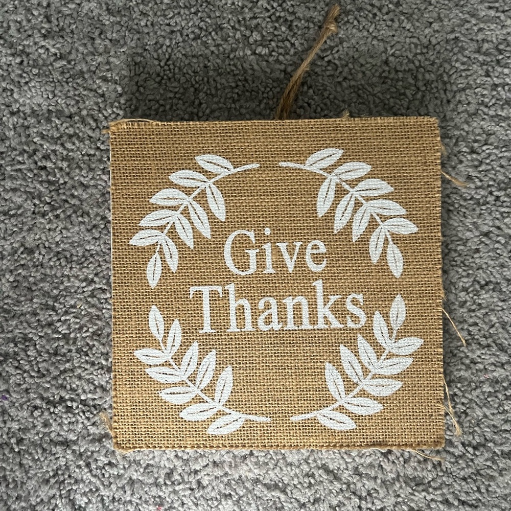 EUC give thanks sign